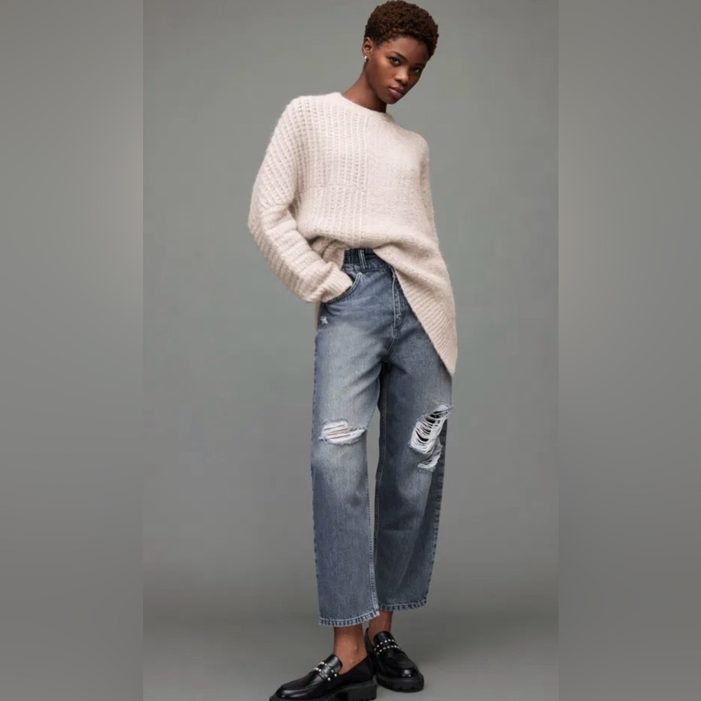 All Saints Selena Asymmetric Wool Blend Jumper! Size Small! Great condition! - Picture 12 of 13